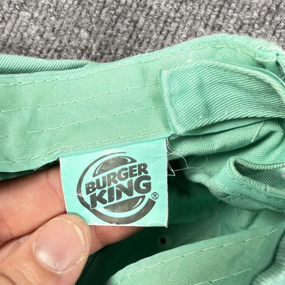 Burger King Impossible Whopper Green‎ Cotton Adjustable Promo Baseball Cap Hat